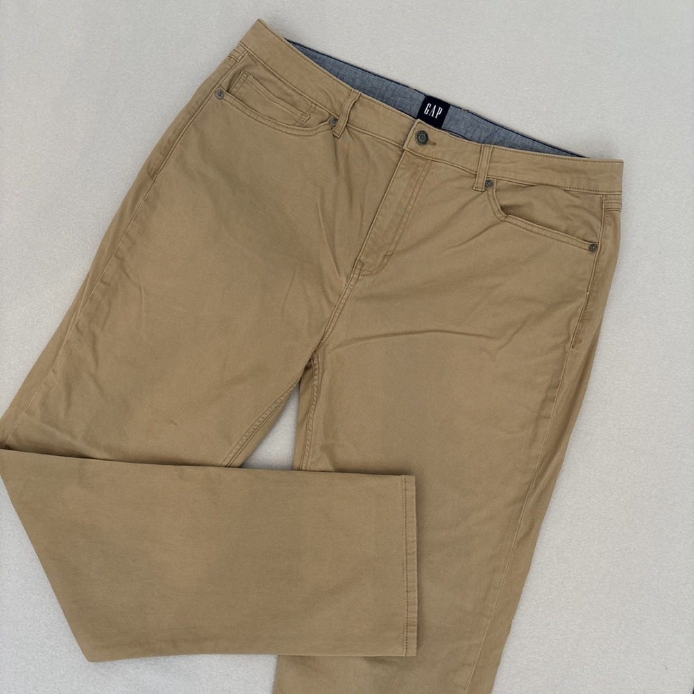 Gap 40x32‎ TAN Super Soft STRETCH Twill 5 Pocket Slim Fit Pant Men's GP000725